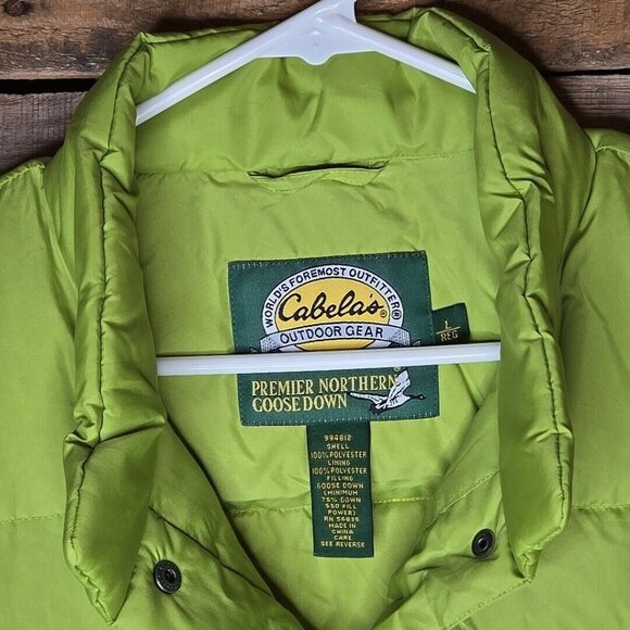 Cabela's Men’s Premier Northern Goose Down Outdoor Gear Vest Size Large - Picture 4 of 10